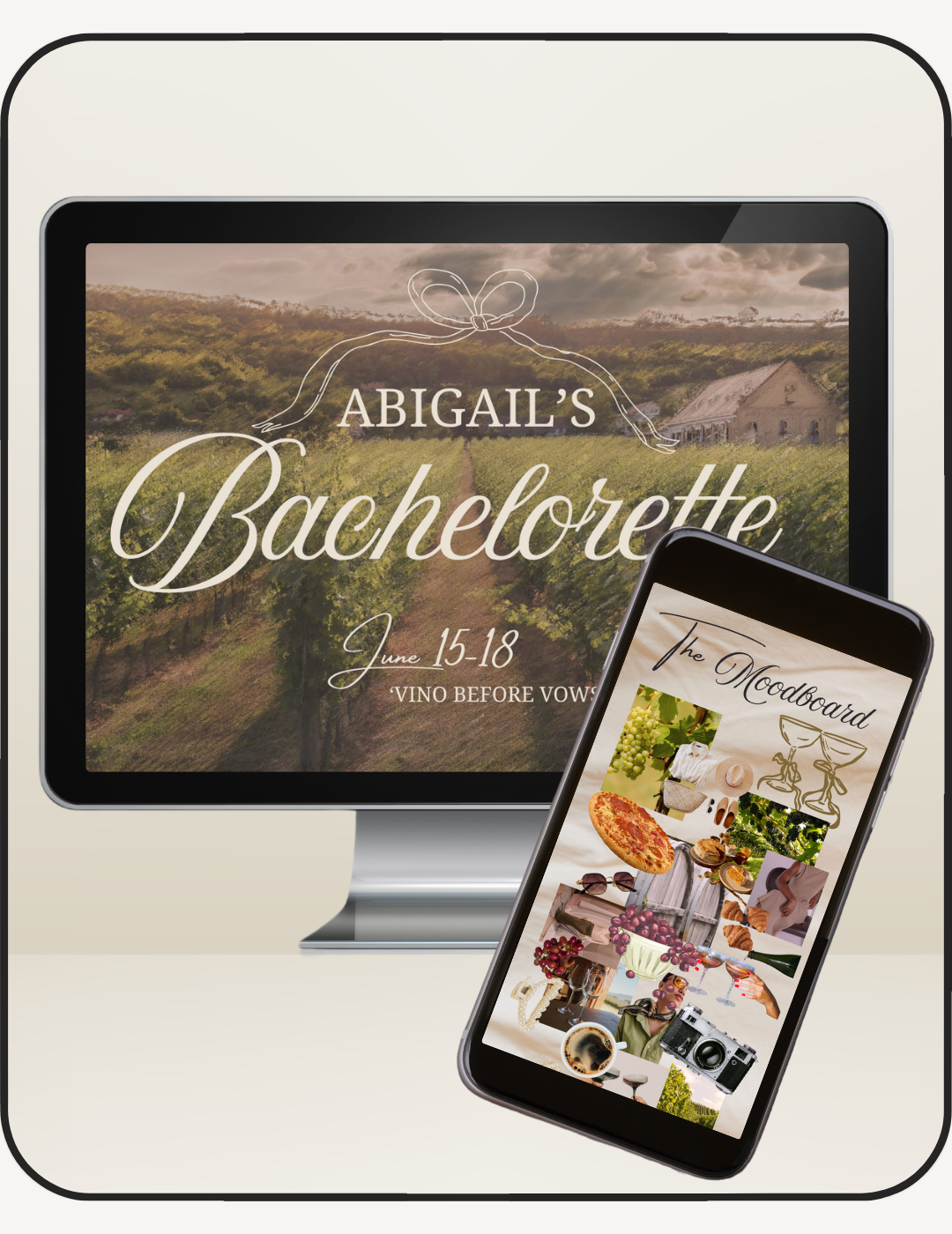 Vino Before Vows Bachelorette Template
