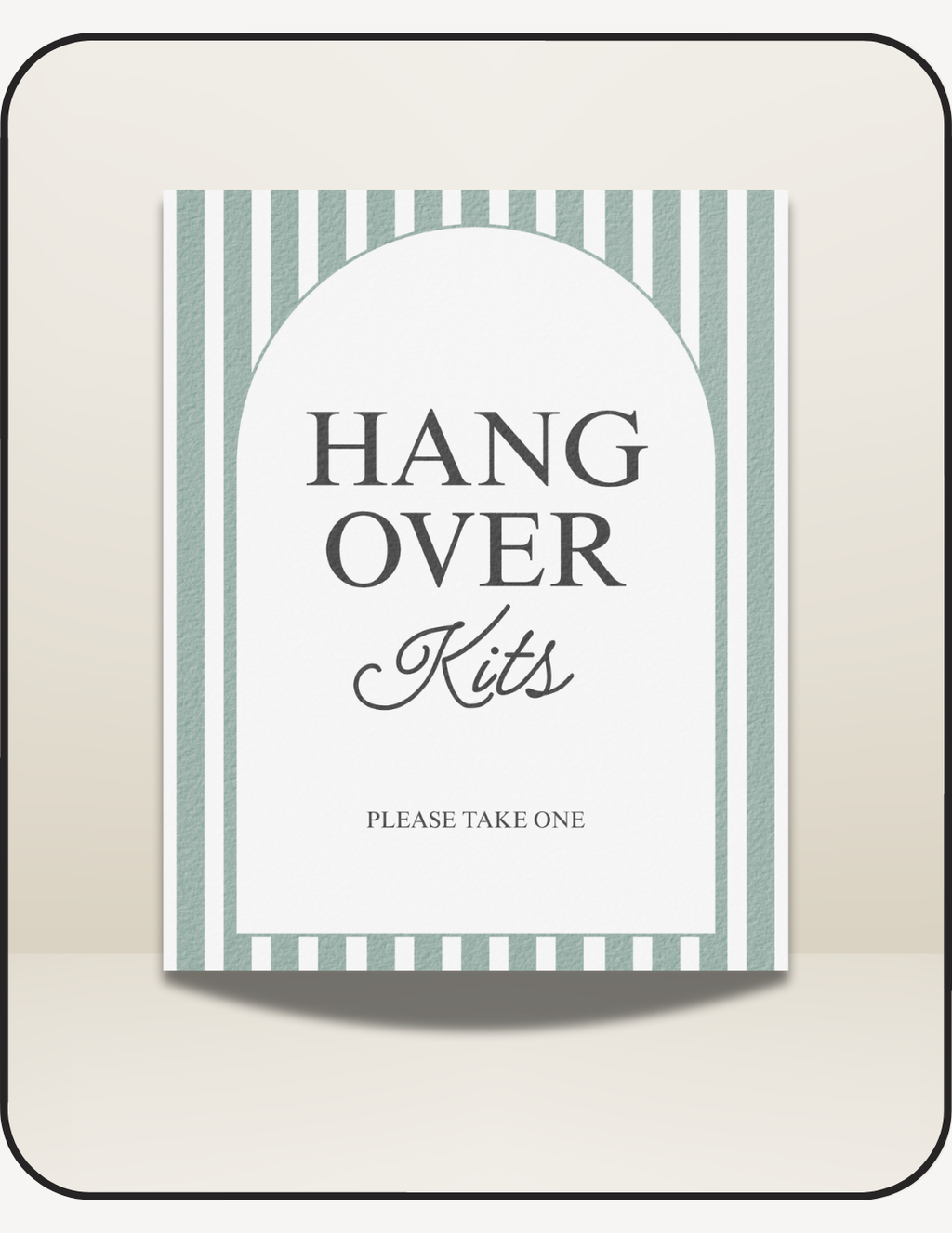 Lakeside Bachelorette Hangover Sign