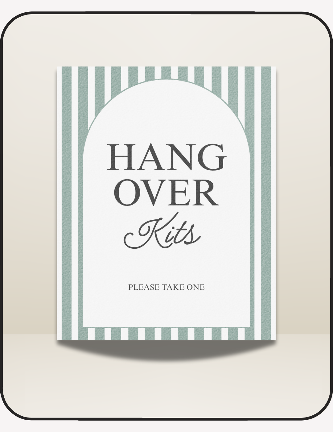 Lakeside Bachelorette Hangover Sign