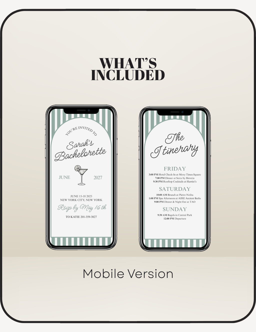 Lakeside Mobile Bachelorette Invite