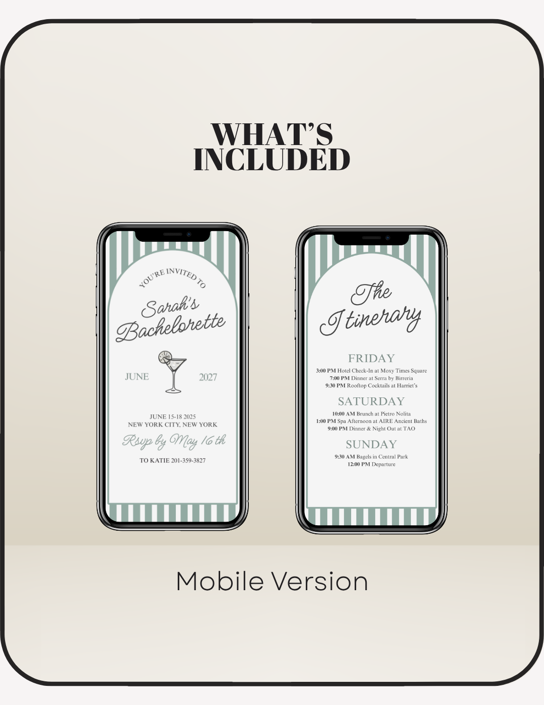 Lakeside Mobile Bachelorette Invite