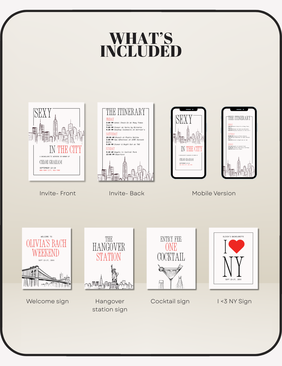 Sexy in the City Bachelorette Pack
