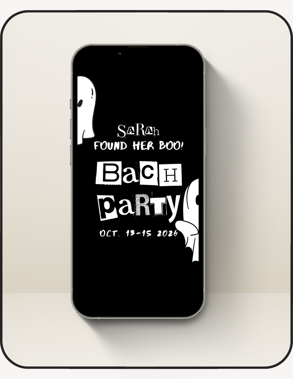 Boo Bachelorette Template