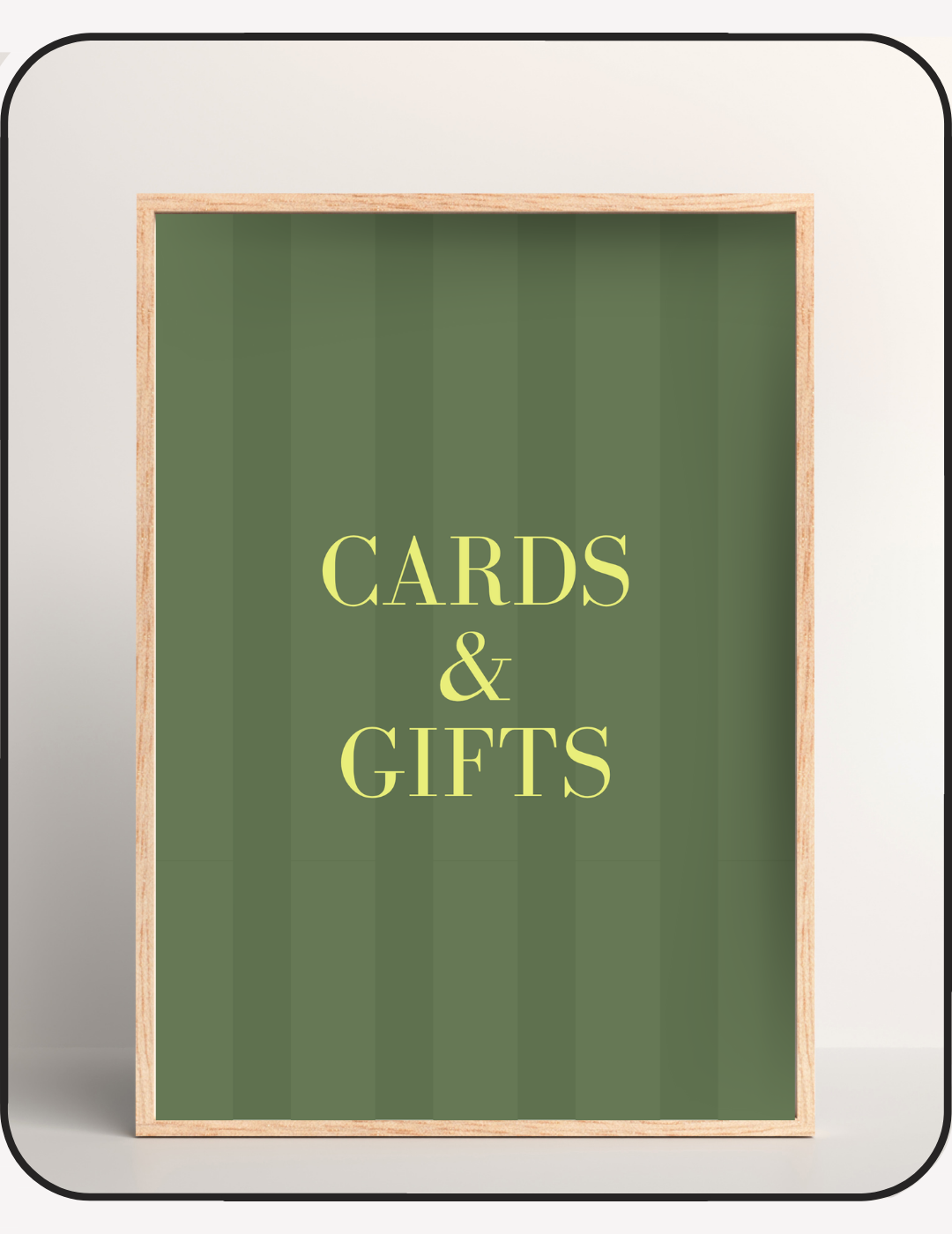 Lush Bridal Shower Gifts & Cards Sign