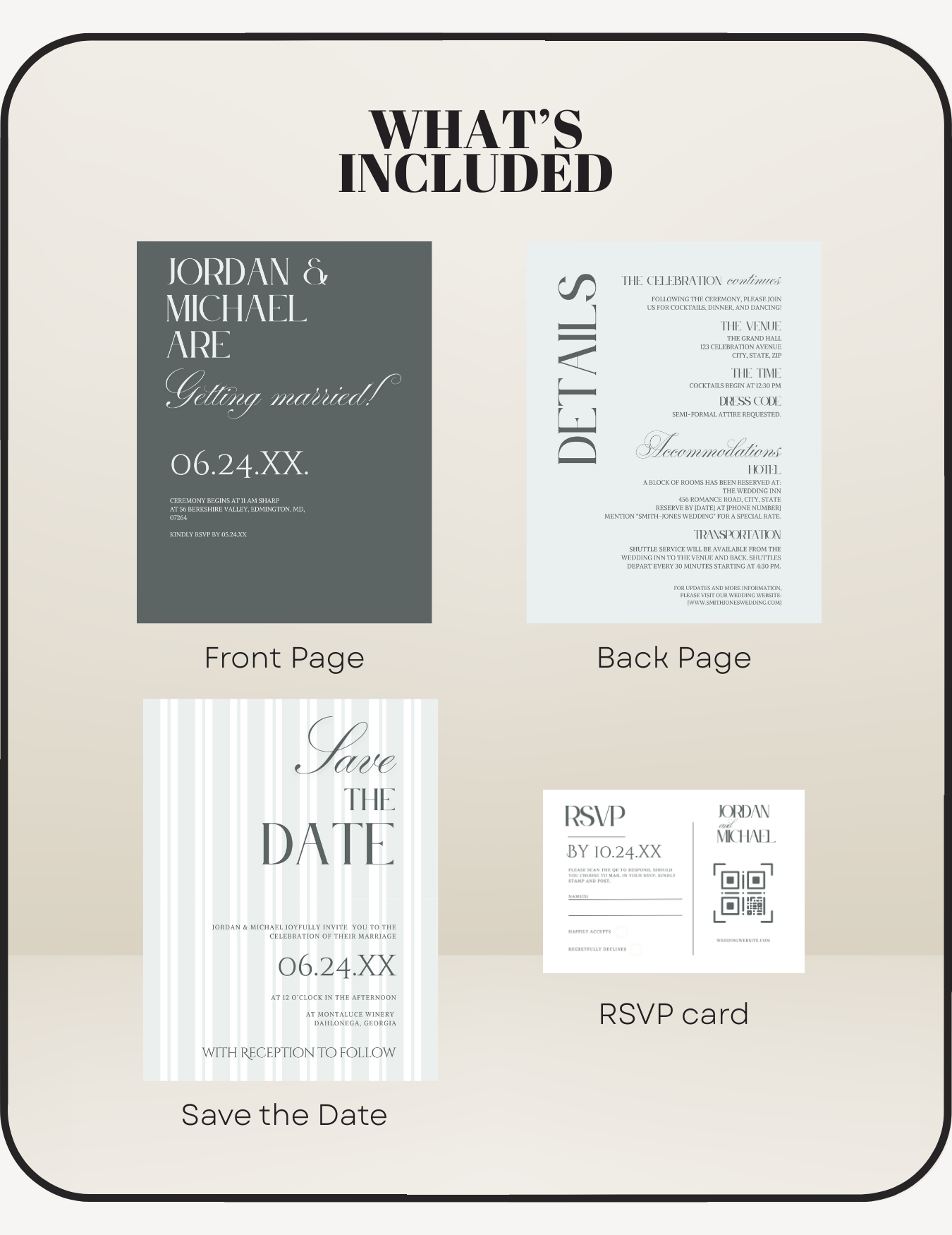Striped Wedding Suite