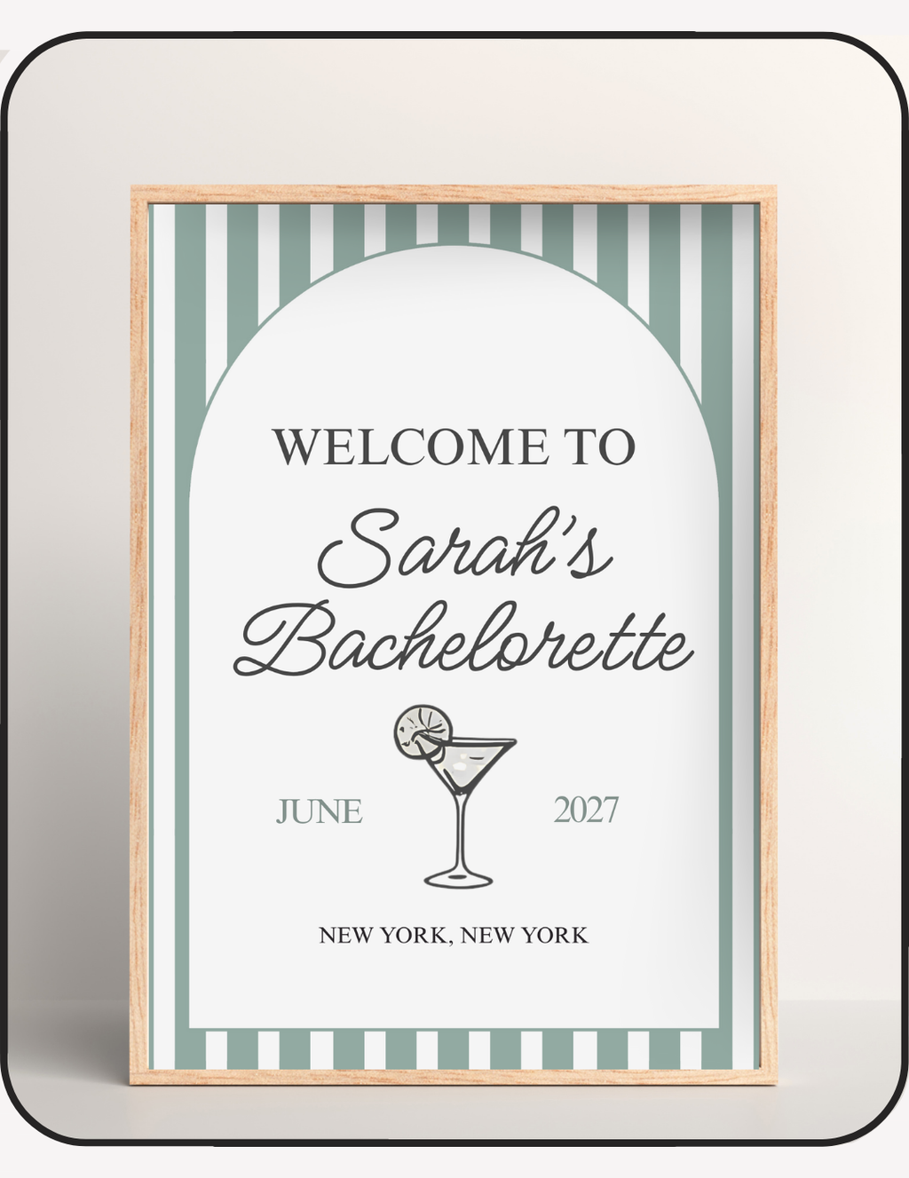 Lakeside Bachelorette Welcome Sign