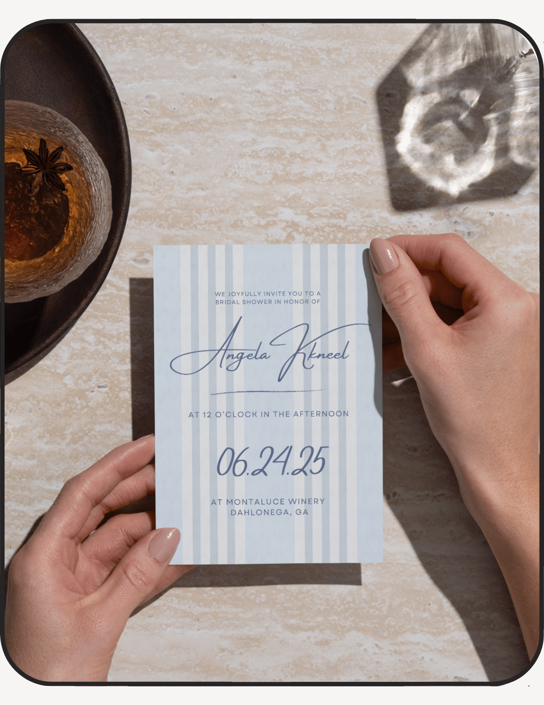 Coastal Bliss Bridal Shower Invite