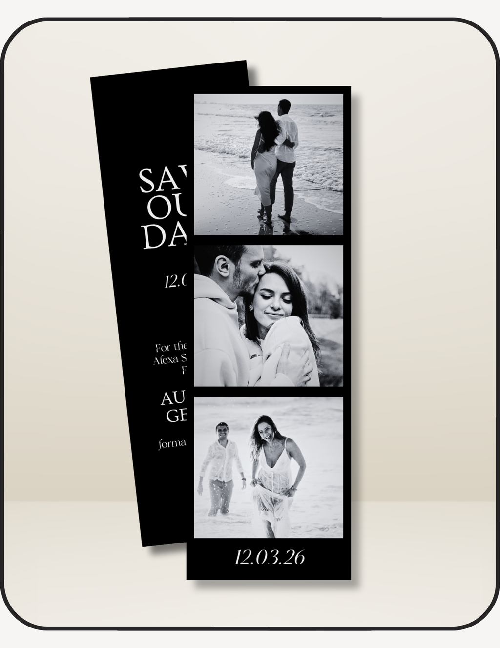 Photobooth Save the Date Invite