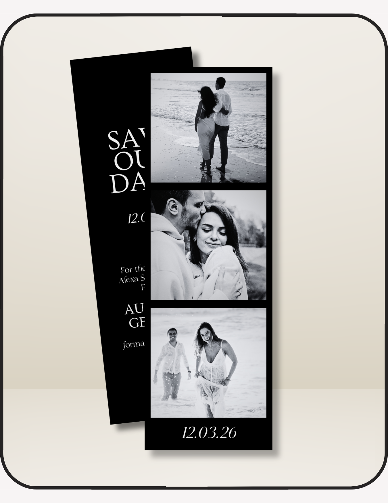Photobooth Save the Date Invite
