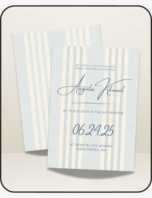 Coastal Bliss Bridal Shower Invite