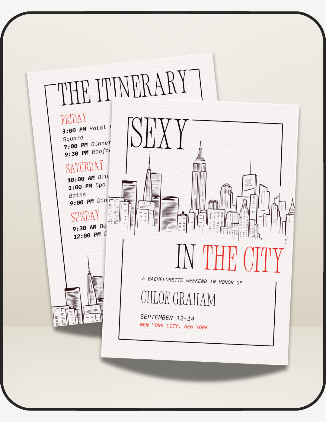 Sexy in the City Bachelorette Pack
