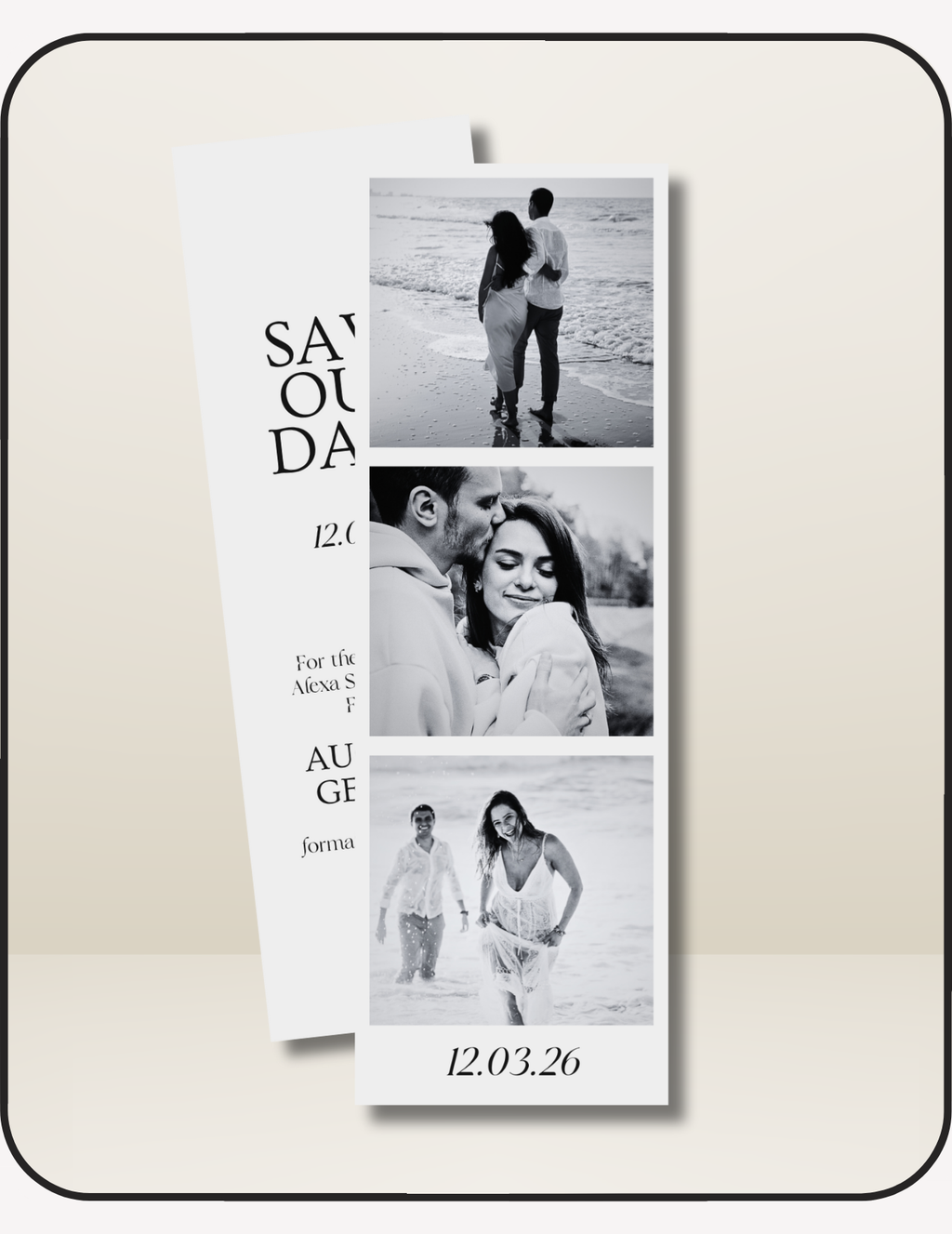 Photobooth Save the Date Invite