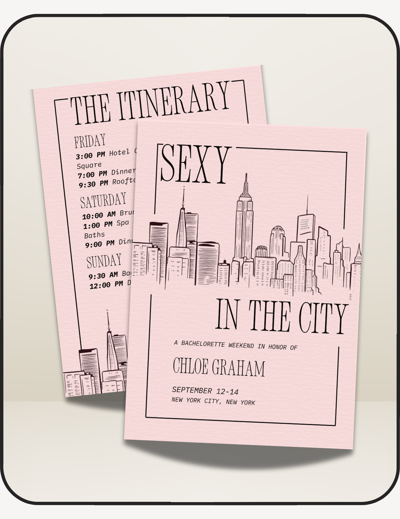 Sexy in the City Bachelorette Pack