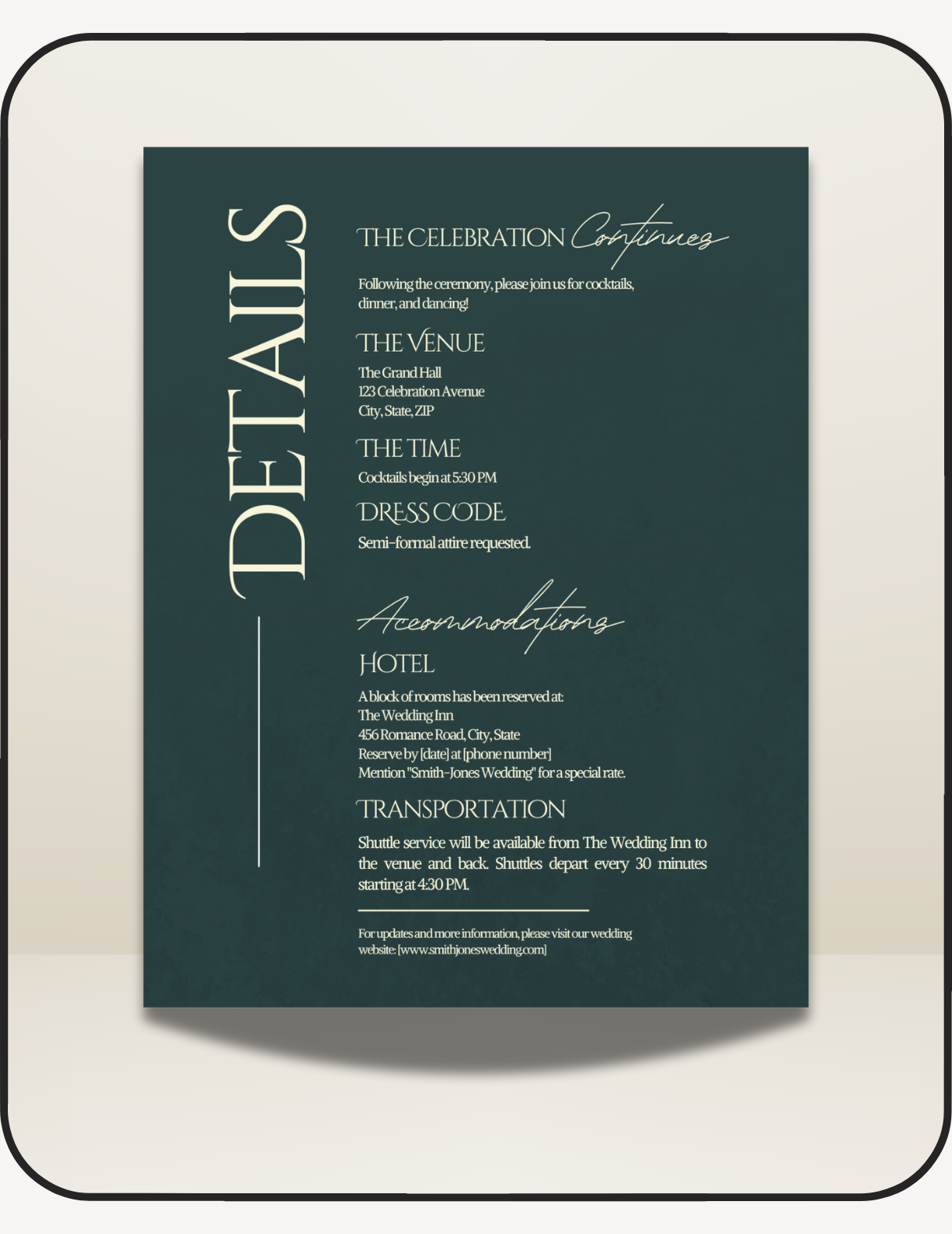 Foresty Wedding Suite