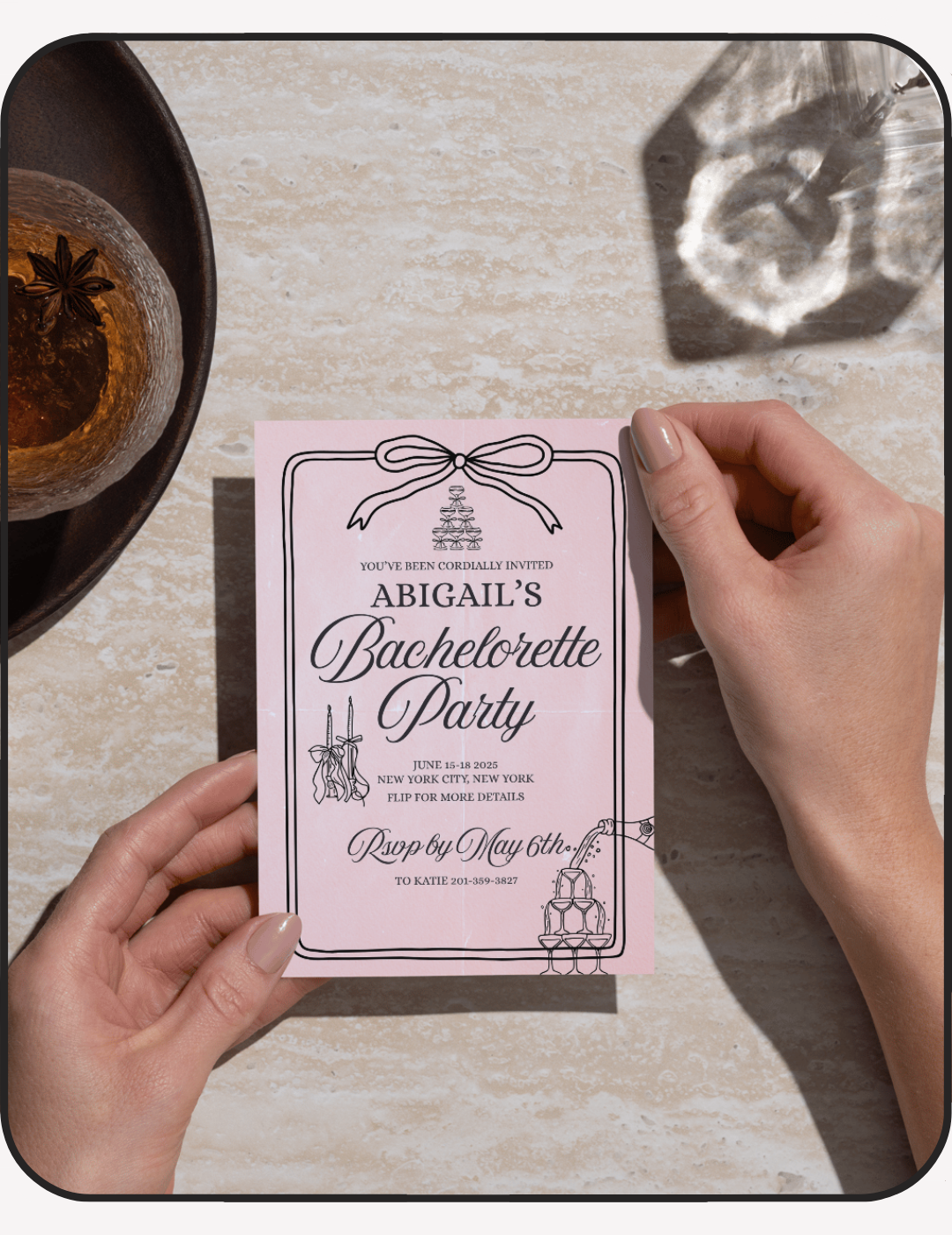 Girls Gone Mild Bachelorette Invite