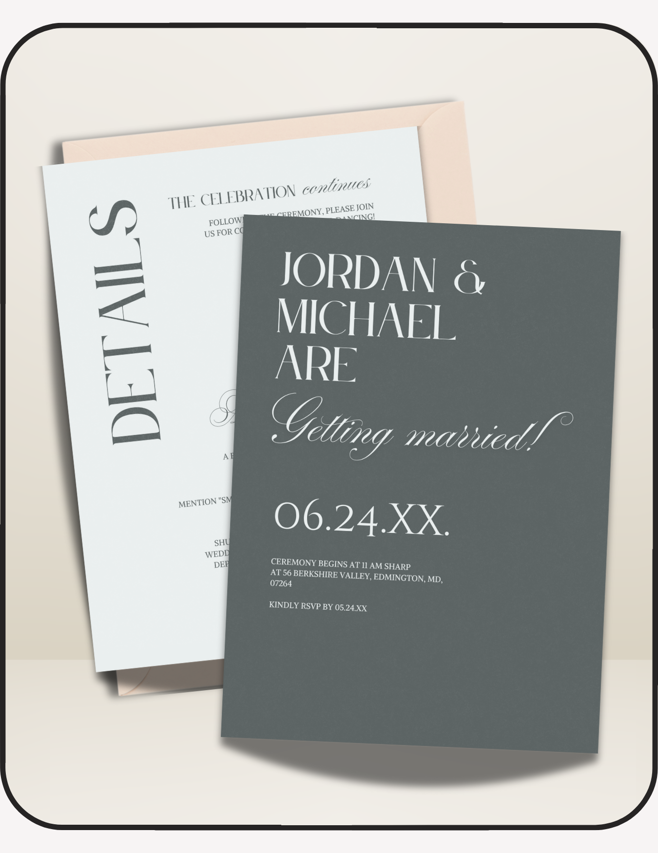 Striped Wedding Suite