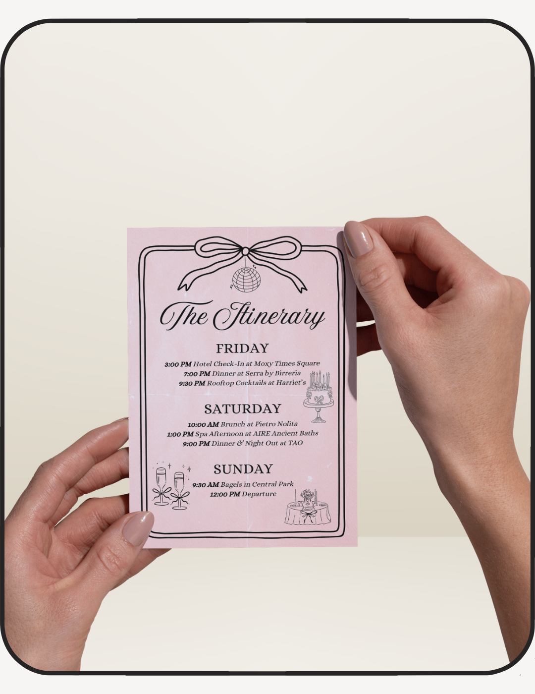 Girls Gone Mild Bachelorette Invite