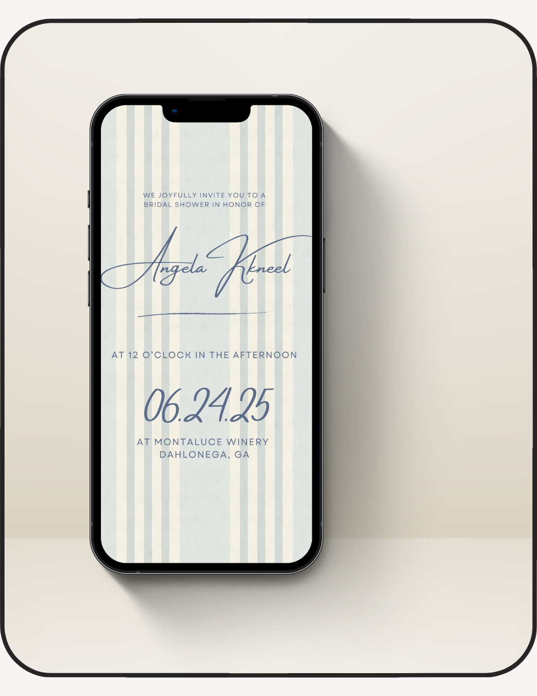 Coastal Bliss Bridal Shower Invite
