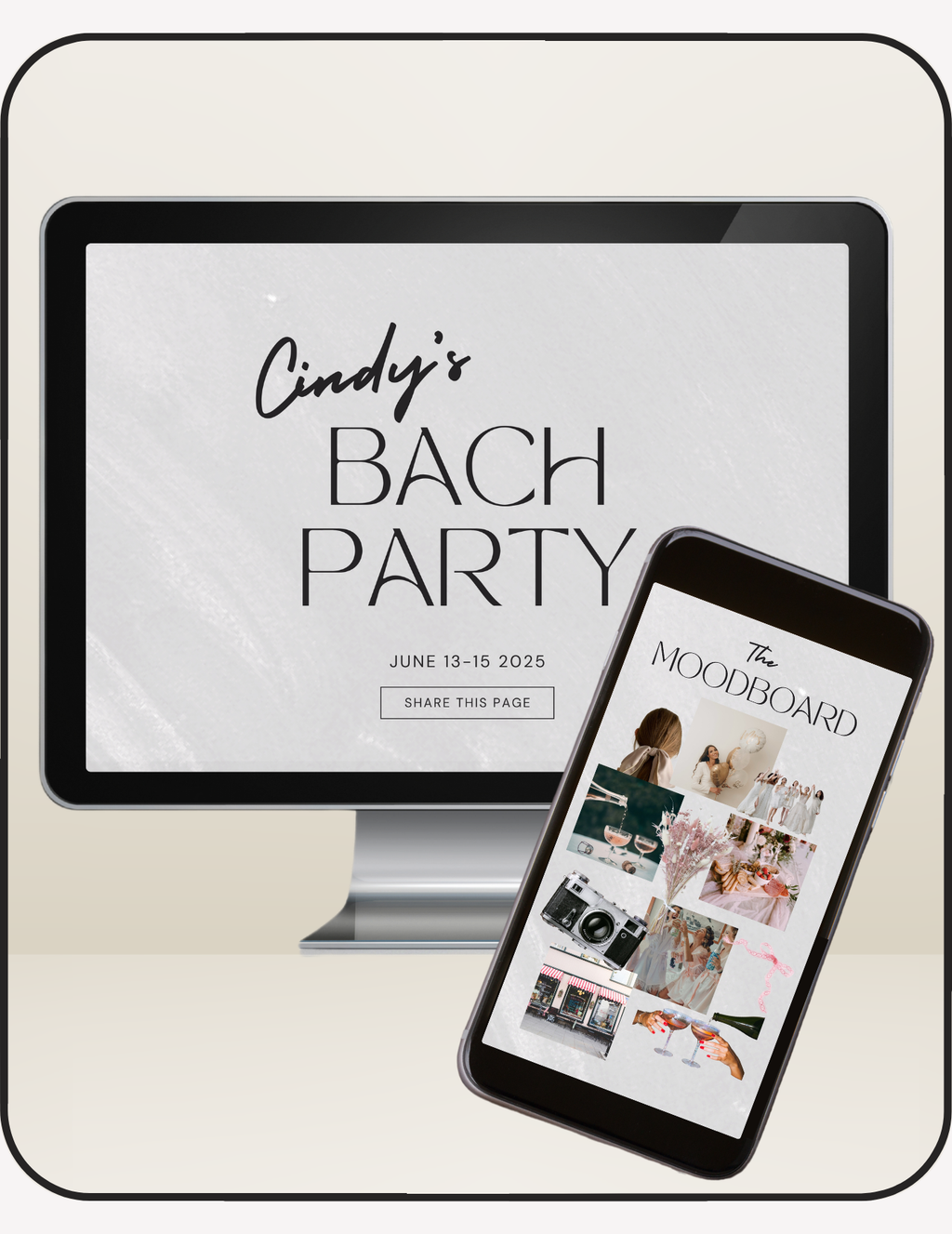 Minimalistic Bachelorette Template