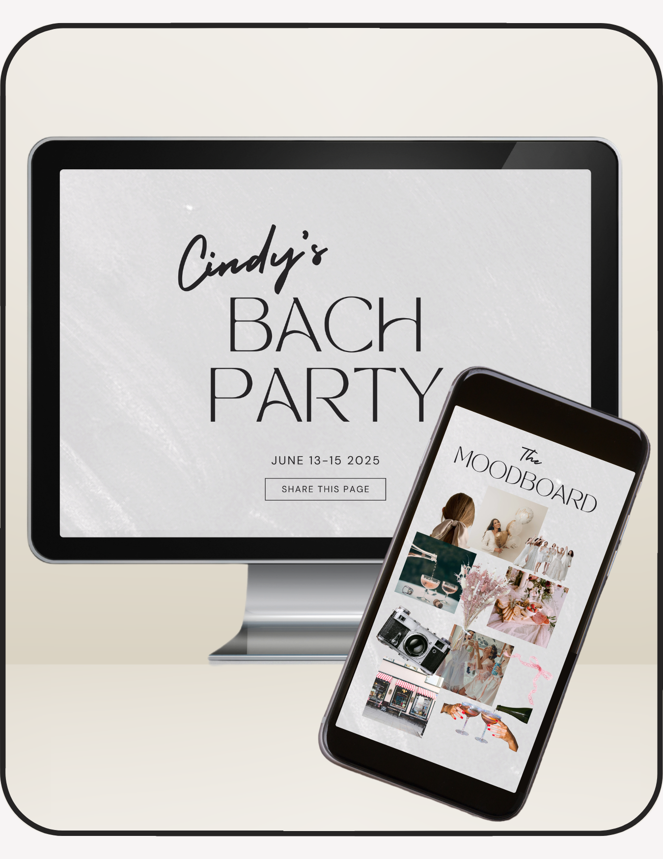 Minimalistic Bachelorette Template