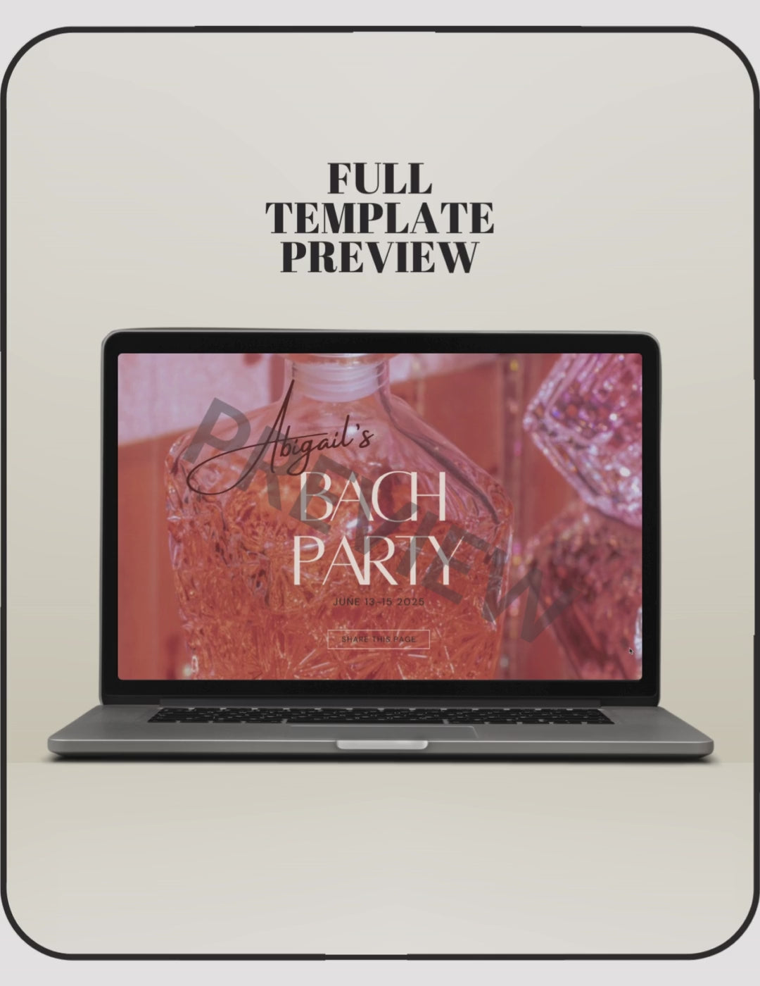 Girly Bachelorette Template